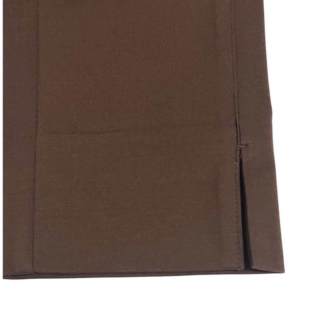 J JILL Ponte Slim Leg Mocha Brown Pants Pull On Stretch Ankle Preppy Size XS NWT - Picture 3 of 7